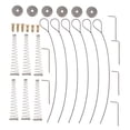 thumbnail image 6 of Raindrops Stainless Steel Spring Lock Accessories for Doors, Heavy Duty Hardware Kit, Finish, 3 Sets Included, 6 of 8