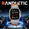 thumbnail image 2 of Correa de reloj compatible con Apple Watch Series 10 de 46 mm, Ultra 2 de 49 mm, 9/8/7 de 45 mm, SE2/SE/6/5/4 de 44 mm, 3/2/1 de 42 mm, 2 of 9