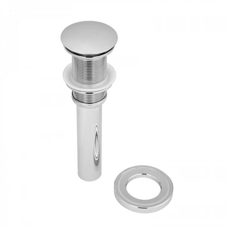 

Renovators Supply Sink Drain Chrome Plated Brass Pop Up Sink Drain w/Mounting Ring for Bathroom Sink