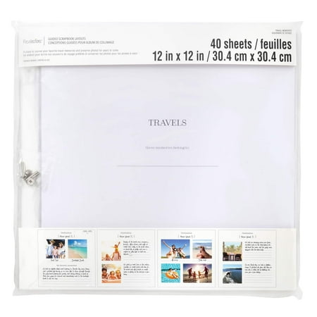 UPC: 0191518426014 | 12 x 12 Travel Memories Guided Scrapbook Layouts by Recollections™