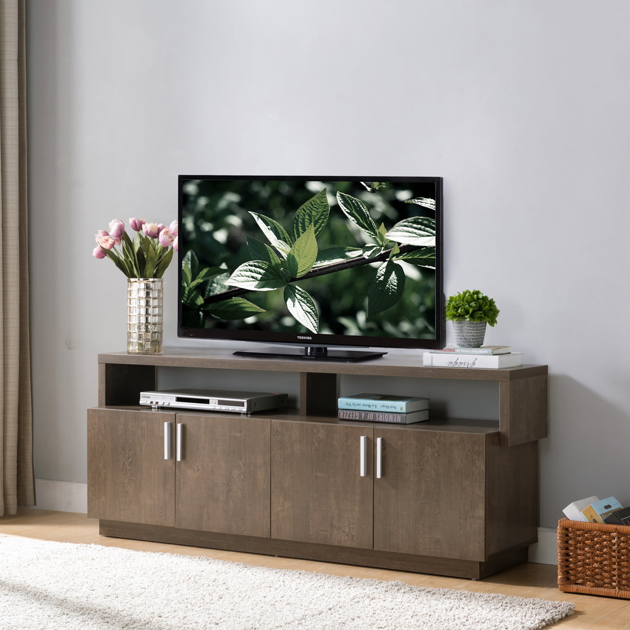 TV Stand 60 inch Flat Screen Console Home Furniture Entertainment Center Media