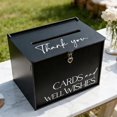 thumbnail image 5 of Large Wedding Card Box with Lock & Slot, Elegant White Wedding Card Boxes for Reception Money Gift Envelope Cards, DIY Gift Cards Box for Party Engagement Baby Bridal Shower Table Decor, 5 of 9