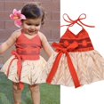 thumbnail image 1 of Fashion Toddler Infant Baby Girl Princess Party Pageant Red Skirt Tutu Floral Dress, 1 of 4