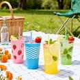 thumbnail image 5 of Fmxomd 100PCS Reusable Stirrer Straws-Short Assorted Color Plastic Stripe Drinking Straws Pipes for Milk & Juice & Coffee & Smoothies & Cocktail & Kids Straws Kit(0.27x9 Inches), 5 of 9