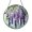 Acrylic 3.5 Inch, variant on Cascading Wisteria Stained Glass Style Window Decor