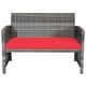 thumbnail image 5 of Juego de Muebles de Patio Costway Mimbre PE Tejido a Mano 4 Piezas con Cojines Rojo, 5 of 7