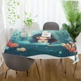 thumbnail image 6 of YAZAOO Square Tablecloth Cute Cartoon Mermaid Pattern Tableclothes, 6 of 9