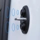 thumbnail image 4 of Protector de tapa de silicona para cerraduras de puerta de coche de 4 piezas – Protector de absorción de impactos universal para sedán SUV, resistente a arañazos, resistente a la intemperie, negro, 4 of 7