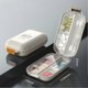 thumbnail image 3 of Mini Tablet Boxes 7 Compartments Portable Travel Pill-Case for Pocket 3 Times a Day Medicine Box, 3 of 5