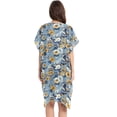 thumbnail image 2 of Beach Vacation Clothes Kimono Cardigan Loose Swimsuit Cover Up for Women Running Horse and Flower M, 2 of 6