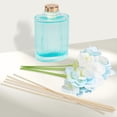 thumbnail image 3 of 6.7 oz Clear Spring Reed Diffusers with 5 Rattan Sticks and 6 Artificial Flowers, 200 ml Scent Diffuser for Home Bathroom Decor, Long Lasting up to 50 Days, 3 of 6