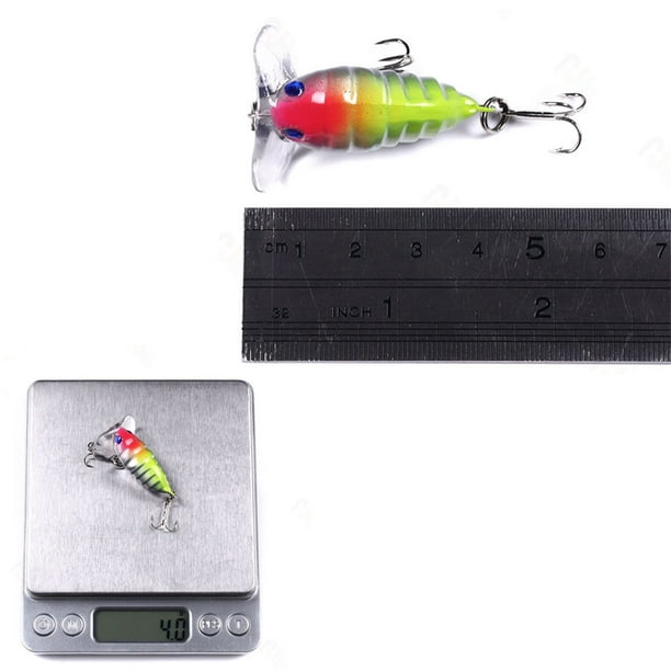 4cm 4g Mini Insect Fishing Lures Outdoor 3d Eyes Artificial Fake Baits  Swimbait Fishing Tackle For Trout Bass 