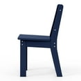 thumbnail image 3 of WestinTrends Treehouse Outdoor HDPE Kids Plastic Toddler Dining Chair (Set of Two), Navy Blue, 3 of 15