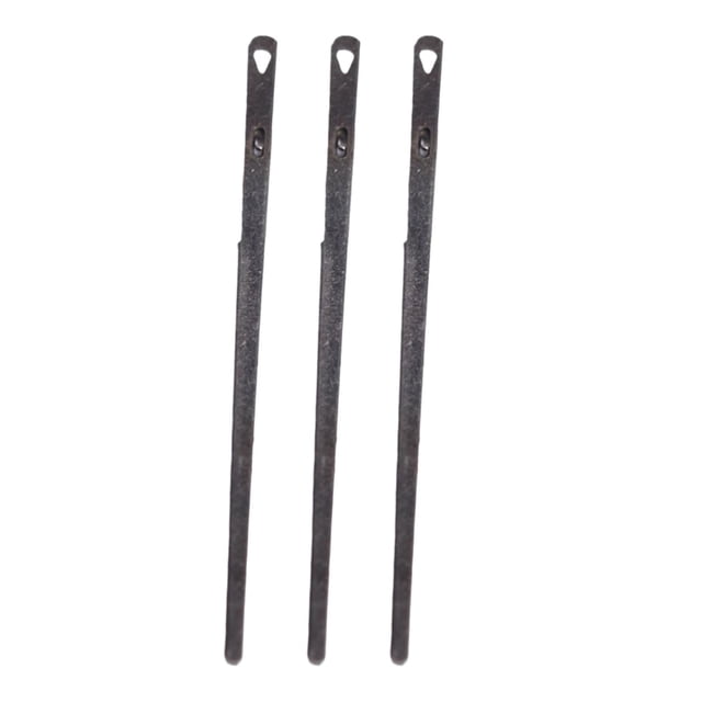 3x Aguja de cordones Tejer Reparación de agujas de coser de cuero de acero profesional Hecho a mano para pintura de tela Regalos creativos Artesanía Diente único Macarena Agujas de cordones