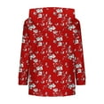 thumbnail image 6 of Heisall Womens Hoodies Autumn Winter Casual Loose Fit Sweater-Like Knitted Long Sleeve Drop Shoulder with Pockets All-Over Print Casual Fashion Sweatshirts, 6 of 7