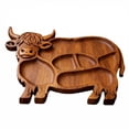 thumbnail image 2 of Highland Cow Charcuterie Board - Wooden Cheese Board and Serving Tray, Unique Animal Shaped Charcuterie Platter for Party, Gift, Kitchen, Cheese, Charcuterie, Snacks (1pc), 2 of 5