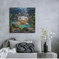 thumbnail image 3 of Luxe Metal Art 'Ajolote Axolotl Axolote' by Pedro Gavidia Metal Wall Art, 36" x 36", 3 of 8