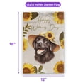 thumbnail image 5 of Happy Women's Day Labrador Retriever Sunflower Vintage Proud Mom Garden Flag 12x18in Double Sided Lab Dog Lover Gifts Outdoor Decor - 02030, 5 of 5
