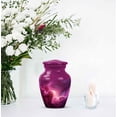 thumbnail image 7 of JAGASY Pink Galaxy Urn for Human Ashes - Nebula Stars Decorative Small Funeral Keepsake Urns - Pink Cosmic Clouds Tiny Urn for Ashes Adult Male - Miniature Urn Ash holder - (3 Inch), 7 of 7