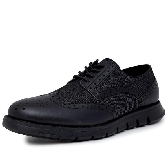 Zapatilla Nautica Wingdeck Classic Oxford para hombre, color negro, talla 10