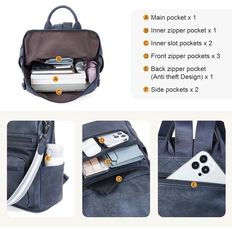 Womens Backpack Purse Vegan Leather Large Travel Backpack College Shoulder Bag with Tassel - Walmart.com Womens Backpack Purse Vegan Leather Large Travel Backpack College Shoulder Bag with Tassel - Walmart.com