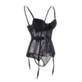 thumbnail image 4 of Sexy Corset Lingerie for Women One Piece Lace Corset Bustier Garter Straps Overbust Corsette Boudoir Outfits Teddy Babydoll, 4 of 9
