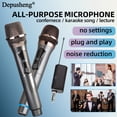 thumbnail image 6 of Depusheng Wireless Microphone Dual Handheld Dynamic Microphone for Karaoke,Singing,Party,Church,Weeding,Speech,DJ, 6 of 7