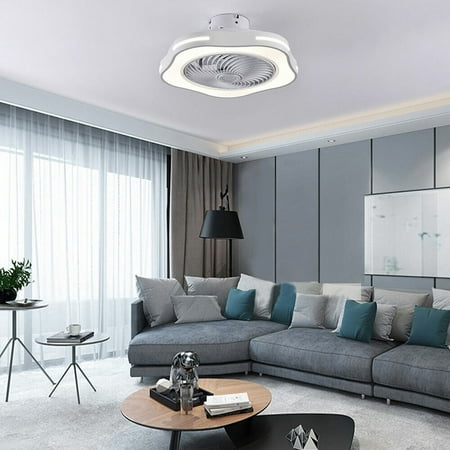 

20in Modern Simple Ceiling Fan Light Three Color Temperature W/Remote
