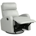 thumbnail image 2 of Costway Recliner Chair Swivel Rocker Manual Single Sofa Lounger w/Footrest Gray, 2 of 10