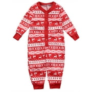 Bebiullo Christmas Family Matching Santa Pajamas Set Women Kid Sleepwear Nightwear PJS