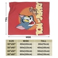thumbnail image 3 of Tom And Jerry Blanket, Super Soft Throw Blanket For Bed Sofa Couch, Cozy Flannel Blanket For Bedroom Livingroom, 40"X30", 3 of 9