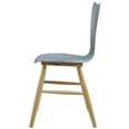 thumbnail image 4 of Modern Contemporary Urban Design Dining Kitchen Room Side Chair, Set of Four, Wood, Grey Gray, 4 of 5