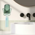 thumbnail image 3 of Unique Bargains 1 Set Cute Wall Mounted Toothbrush Holder with Cup for Bathrooms Green 4.33"x3.35", 3 of 7