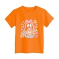 thumbnail image 6 of NIEWTR Kids Girls Halloween Cartoon Character T-Shirt, Soft Cotton Ghost Print Short Sleeve Casual Autumn Daily Wear Top(1-2 Years), 6 of 7