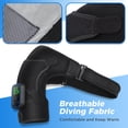 thumbnail image 4 of Bandage Vibrant Chauffant Intelligent avec Contrôle par Application Mobile, Support Portable avec Niveaux de Chaleur et de Massage Réglables pour la Relaxation à Domicile, Noir, 4 of 6