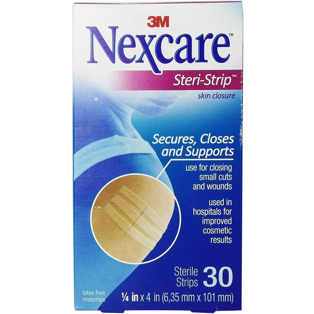 Nexcare SteriStrip Skin Closure Strips 1/4 Inch X 4 Inches 30 Each
