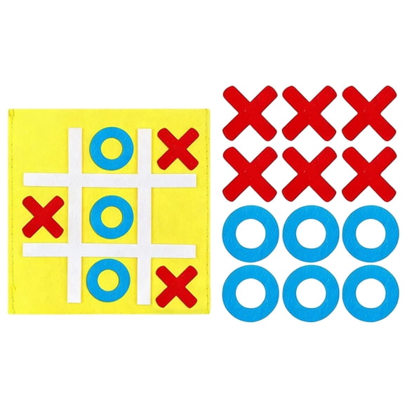 Juego de ajedrez XO, juguete familiar interactivo, rompecabezas, juego de mesa de en raya para interiores, exteriores y viajes, para adultos y Amarillo