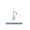 thumbnail image 6 of Moen Sleek Matte Black One Handle, Single-Hole Pulldown Kitchen Faucet with PowerBoost Technology, 7864BL, 6 of 7