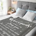 thumbnail image 3 of Retirement Gifts for Women Men 2024 Retirement Gift for Women Coworker Leaving Gifts for Women Funny Retirement Gifts for Women Happy Retired Gifts for Women Friends Throw Blanket 60"*80" Red, 3 of 5