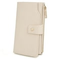 thumbnail image 7 of UTO Wallets for Women Vegan Leather RFID Blocking Trifold Purse Card Holder Ladies Clutch Phone Wristlet(White), 7 of 7
