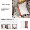 thumbnail image 4 of Sofa Pillow Cover Home Pillowcase for Decor White PU Fabric, 4 of 5