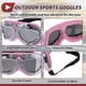 thumbnail image 5 of Gafas de montar para motocicleta plegables de PC PU esponja para motocross y ATV, lente tono plateado, marco tono rosa, 5 of 6