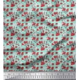 thumbnail image 1 of Soimoi Poly Georgette Fabric Leaves & Floral Shirting Print Fabric by Yard 42 Inch Wide, 1 of 1