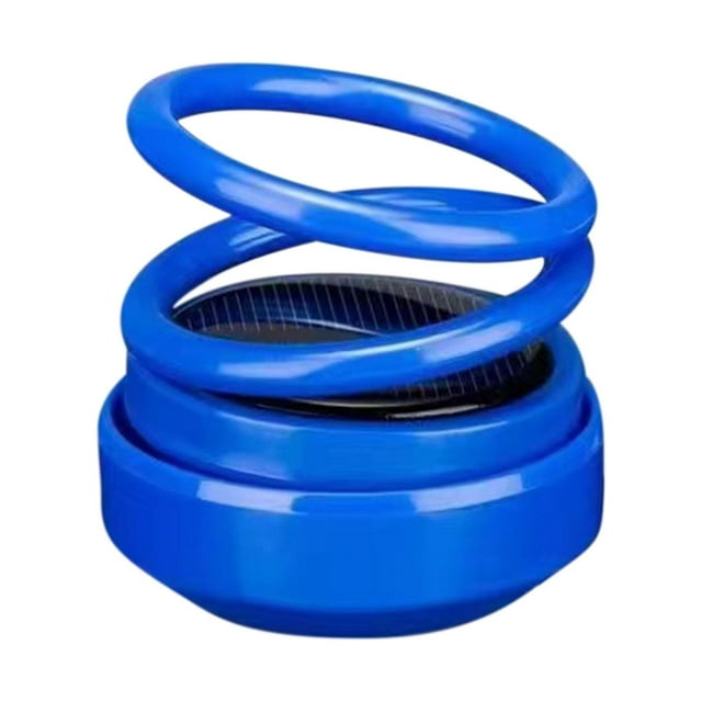 Solar Rotating Car Perfume Aluminum Alloy Accessory Air Purifier with Aromatherapy Tablets for Vehicle, Energy Efficient and Compact