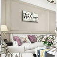 thumbnail image 3 of HFDF Canvas Wall Art for Livg Room|Welcome to Our Home|Welcome Wall Decor for Entryway|Welcome Signs for Decor|Rustic Farmhouse Canvas Prts Wall Pictures Patg Artwork Ready to Hang 10x8inch Framed, 3 of 5