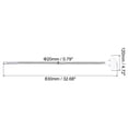 thumbnail image 2 of Unique Bargains 33' x 5' Handheld Adjustable Sign Stand Sign Stands for Display Sign Holder Stand Holder Metal Fan-Shaped, Silver, 2 of 6
