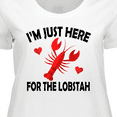 thumbnail image 4 of Inktastic Just Here for the Lobster Women's Plus Size T-Shirt, 4 of 5