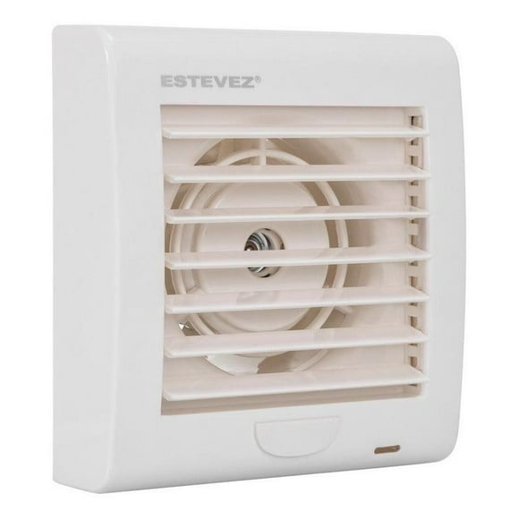 Estevez Extractor de Aire de 4 Pulgadas con Sensor de Humedad, Para Baño, Cocina, Pared o Ventana