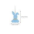 thumbnail image 2 of 10pcs Easter Rabbit Ornament Felt Easter Pendant Party Layout Decor(Mixed Color), 2 of 7