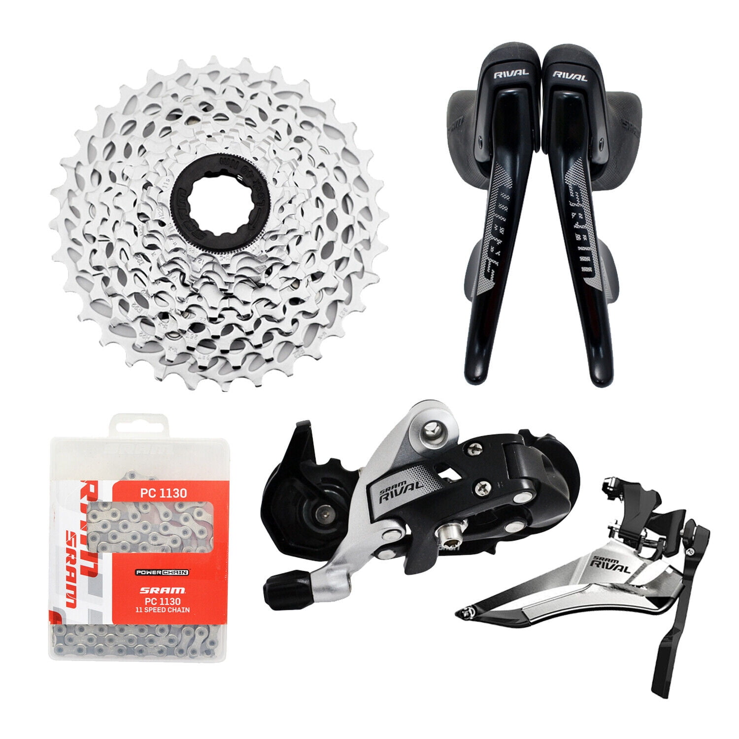 SRAM RIVAL 22 2x11 Speed Road Gravel Groupset Kit 6 piece #SY3607 ...